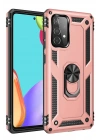 Mey İthalat®  Samsung Galaxy A32 Kılıf Sofya Yüzüklü Silikon Kapak - Rose