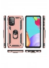 Mey İthalat®  Samsung Galaxy A32 Kılıf Sofya Yüzüklü Silikon Kapak - Rose