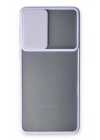 Mey İthalat®  Samsung Galaxy A33 5G Kılıf Palm Buzlu Kamera Sürgülü Silikon - Lila