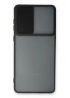 Mey İthalat®  Samsung Galaxy A33 5G Kılıf Palm Buzlu Kamera Sürgülü Silikon - Siyah
