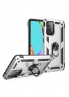 Mey İthalat®  Samsung Galaxy A33 5G Kılıf Sofya Yüzüklü Silikon Kapak - Gümüş