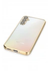 Mey İthalat®  Samsung Galaxy A34 5G Kılıf  Lensli Silikon - Gold