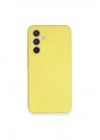 Mey İthalat®  Samsung Galaxy A34 5G Kılıf Nano içi Kadife Silikon - Sarı
