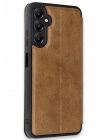 Mey İthalat®  Samsung Galaxy A35 5G Kılıf Flip Cover - Taba