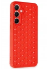 Mey İthalat®  Samsung Galaxy A35 5G Kılıf Petek Silikon Kapak - Kırmızı