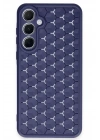 Mey İthalat®  Samsung Galaxy A35 5G Kılıf Petek Silikon Kapak - Lacivert
