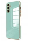 Mey İthalat®  Samsung Galaxy A35 5G Kılıf Volet Silikon - Açık Yeşil