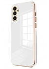 Mey İthalat®  Samsung Galaxy A35 5G Kılıf Volet Silikon - Beyaz