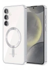 Mey İthalat®  Samsung Galaxy A35 5G Kross Magneticsafe Kapak - Gümüş