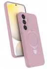 Mey İthalat®  Samsung Galaxy A35 5G Regal Magsafe Standlı Kapak - Açık Pembe