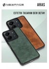 Mey İthalat®  Samsung Galaxy A36 Kılıf Aras Deri Kapak - Siyah