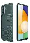 Mey İthalat®  Samsung Galaxy A36 Kılıf Auto Focus Karbon Kapak - Koyu Yeşil