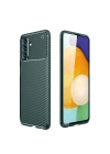 Mey İthalat®  Samsung Galaxy A36 Kılıf Auto Focus Karbon Kapak - Koyu Yeşil