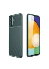 Mey İthalat®  Samsung Galaxy A36 Kılıf Auto Focus Karbon Kapak - Koyu Yeşil