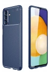 Mey İthalat®  Samsung Galaxy A36 Kılıf Auto Focus Karbon Kapak - Lacivert