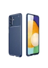 Mey İthalat®  Samsung Galaxy A36 Kılıf Auto Focus Karbon Kapak - Lacivert