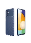 Mey İthalat®  Samsung Galaxy A36 Kılıf Auto Focus Karbon Kapak - Lacivert