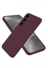 Mey İthalat®  Samsung Galaxy A36 Kılıf First Silikon - Mürdüm