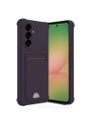 Mey İthalat®  Samsung Galaxy A36 Kılıf Kelvin Kartvizitli Silikon - Derin Mor
