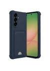 Mey İthalat®  Samsung Galaxy A36 Kılıf Kelvin Kartvizitli Silikon - Lacivert