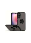 Mey İthalat®  Samsung Galaxy A36 Kılıf Montreal Yüzüklü Silikon Kapak - Siyah