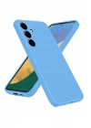 Mey İthalat®  Samsung Galaxy A36 Kılıf Nano içi Kadife Silikon - Mavi