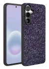 Mey İthalat®  Samsung Galaxy A37 5G Bright Simli Kapak - Derin Mor