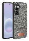 Mey İthalat®  Samsung Galaxy A37 5G Bright Simli Kapak - Gold