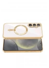 Mey İthalat®  Samsung Galaxy A37 5G Kross Magneticsafe Kapak - Gold