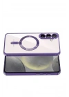 Mey İthalat®  Samsung Galaxy A37 5G Kross Magneticsafe Kapak - Mor