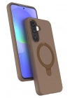 Mey İthalat®  Samsung Galaxy A37 5G Regal Magsafe Standlı Kapak - Çöl Titanyum