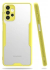 Mey İthalat®  Samsung Galaxy A52 Kılıf Platin Silikon - Sarı