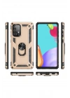Mey İthalat®  Samsung Galaxy A52 Kılıf Sofya Yüzüklü Silikon Kapak - Gold