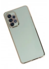 Mey İthalat®  Samsung Galaxy A52 Kılıf Volet Silikon - Açık Yeşil