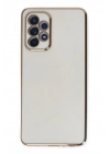 Mey İthalat®  Samsung Galaxy A52 Kılıf Volet Silikon - Beyaz
