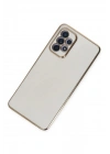Mey İthalat®  Samsung Galaxy A52 Kılıf Volet Silikon - Beyaz