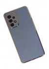 Mey İthalat®  Samsung Galaxy A52 Kılıf Volet Silikon - Mavi