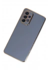 Mey İthalat®  Samsung Galaxy A52 Kılıf Volet Silikon - Mavi