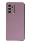 Mey İthalat®  Samsung Galaxy A52 Kılıf Volet Silikon - Mor