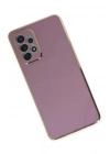 Mey İthalat®  Samsung Galaxy A52 Kılıf Volet Silikon - Mor