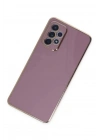 Mey İthalat®  Samsung Galaxy A52 Kılıf Volet Silikon - Mor