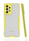 Mey İthalat®  Samsung Galaxy A53 5G Kılıf Platin Silikon - Sarı