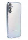 Mey İthalat®  Samsung Galaxy A54 5G Kılıf  Lensli Silikon - Açık Mavi