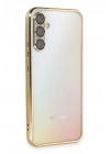 Mey İthalat®  Samsung Galaxy A54 5G Kılıf  Lensli Silikon - Gold