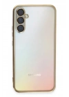 Mey İthalat®  Samsung Galaxy A54 5G Kılıf  Lensli Silikon - Gold