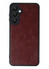 Mey İthalat®  Samsung Galaxy A55 5G Kılıf Aras Deri Kapak - Bordo