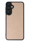 Mey İthalat®  Samsung Galaxy A55 5G Kılıf Aras Deri Kapak - Pudra