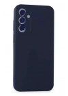 Mey İthalat®  Samsung Galaxy A55 5G Kılıf First Silikon - Lacivert