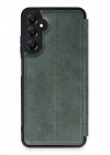 Mey İthalat®  Samsung Galaxy A55 5G Kılıf Flip Cover - Koyu Yeşil
