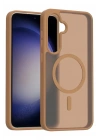 Mey İthalat®  Samsung Galaxy A56 Jota Magsafe Kapak - Çöl Titanyum